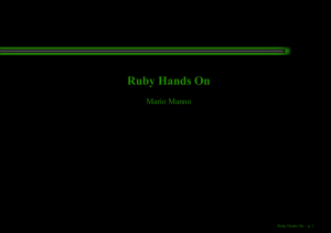 Ruby Hands On - Wiki - Chaos Computer Club