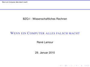 Wenn ein Computer alles falsch macht