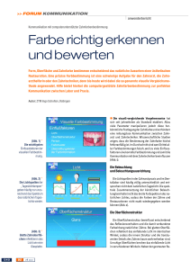 Farbe richtig erkennen und bewerten