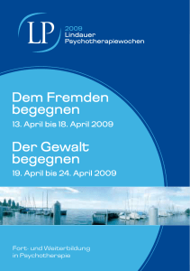 LP 2009 Lindauer Psychotherapiewochen Tagungsprogramm