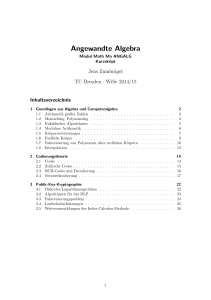 Angewandte Algebra