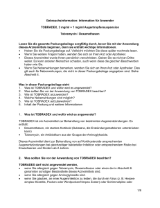 Information für Anwender TOBRADEX, 3 mg/ml + 1 mg/ml