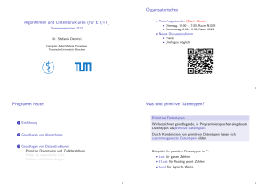 Algorithmen und Datenstrukturen (für ET/IT - CAMP-TUM