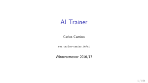 AI Trainer - Carlos Camino