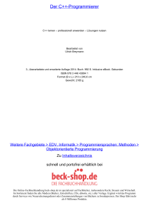 Der C++-Programmierer - ReadingSample - Beck-Shop