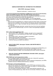 GEBRAUCHSINFORMATION: INFORMATION FÜR