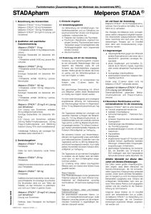 Melperon STADA - SRZ - Fachinformationsdienst