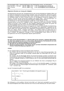 Rechenübung Human/Zahn