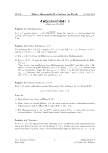 Blatt 4 - Mathematisches Institut Heidelberg