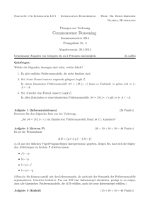 Commonsense Reasoning - LS1