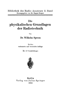 physikalischen Grundlagen der Radiotechnik