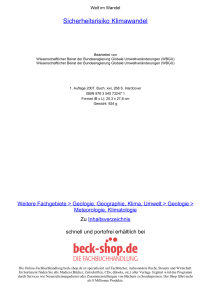 Sicherheitsrisiko Klimawandel - ReadingSample - Beck-Shop