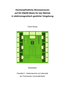 Hochempfindliche Stromsensoren auf DC-SQUID