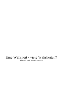 Eine Wahrheit - viele Wahrheiten? - bei der Karl-Leisner