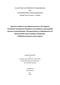 Aus der Frauenklinik - E-Dissertationen der Universität Hamburg