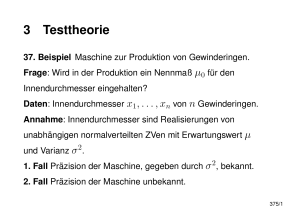 3 Testtheorie - TU Darmstadt/Mathematik