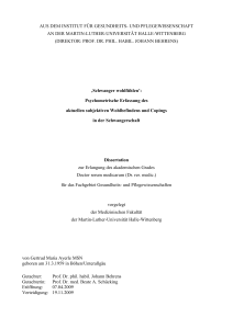 und pflegewissenschaft an der martin-luther