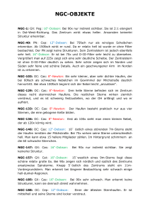 ngc-objekte - NOE Sternwarte