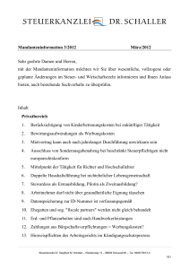 Mandanteninformation Nr 03-2012 März