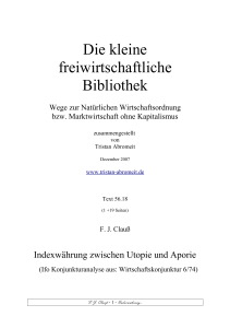 Die kleine freiwirtschaftliche Bibliothek