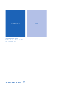 SWB Offenlegungsbericht