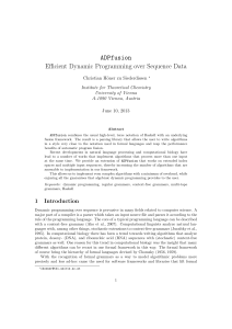 ADPfusion Efficient Dynamic Programming over Sequence Data