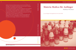 Materia Medica für Anfänger