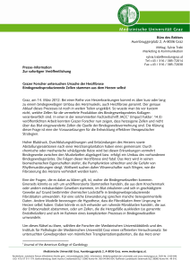 Presse-Information Zur sofortigen Veröffentlichung