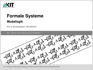 Formale Systeme - Modallogik