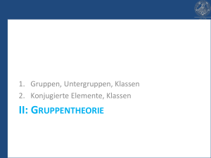 Gruppentheorie