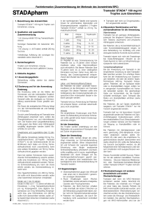 Tramadol STADA 100 mg/ml Tropfen zum Einnehmen, Lösung