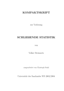 KOMPAKTSKRIPT SCHLIEßENDE STATISTIK