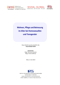 Wohnen, Pflege und Betreuung im Alter bei LGBT