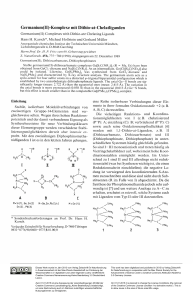 Germanium (II)-Komplexe mit Dithio-at