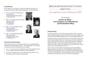 Flyer Zeiten der Pflege m_ Fotos - Sozialwissenschaftliches Institut