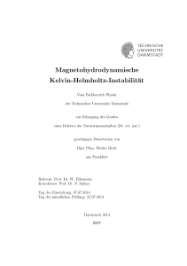 Magnetohydrodynamische Kelvin-Helmholtz-Instabilität
