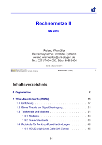 Rechnernetze II - Betriebssysteme und verteilte Systeme