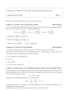 ¨Ubungen zu TP3-MAT/TP4-LAP: Vielteilchen/Thermodynamik