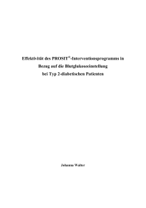 Effektivität des PROSIT-Interventionsprogramms in