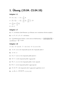 1.¨Ubung (19.04.