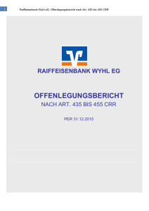 offenlegungsbericht - Raiffeisenbank Wyhl