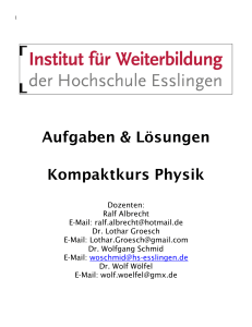 Kompaktkurs Physik