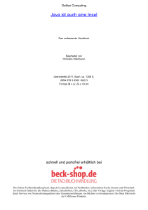 Java ist auch eine Insel - ReadingSample - Beck-Shop