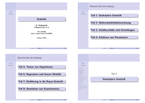 Zufallsvariable und Verteilungen Teil 4