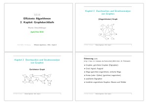 SS10 Effiziente Algorithmen 2. Kapitel: Graphdurchläufe