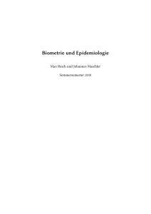 Biometrie und Epidemiologie