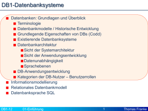 DB1-Datenbanksysteme