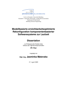 Rekonfiguration komponentenbasierter Softwaresysteme zur Laufzeit