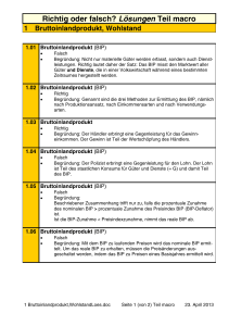 Richtig oder falsch? Lösungen Teil macro