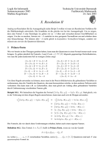 X. Resolution II - TU Darmstadt/Mathematik